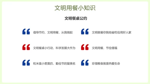 拒绝浪费中小学生节约粮食主题班会PPT模板
