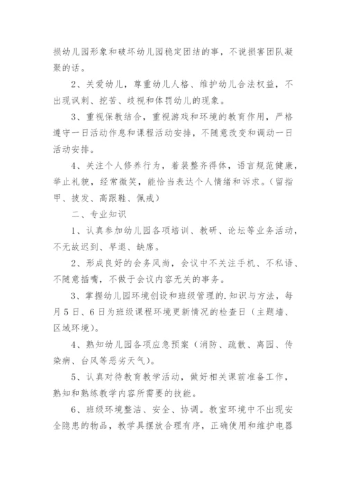 幼儿园教师教育教学考核制度.docx