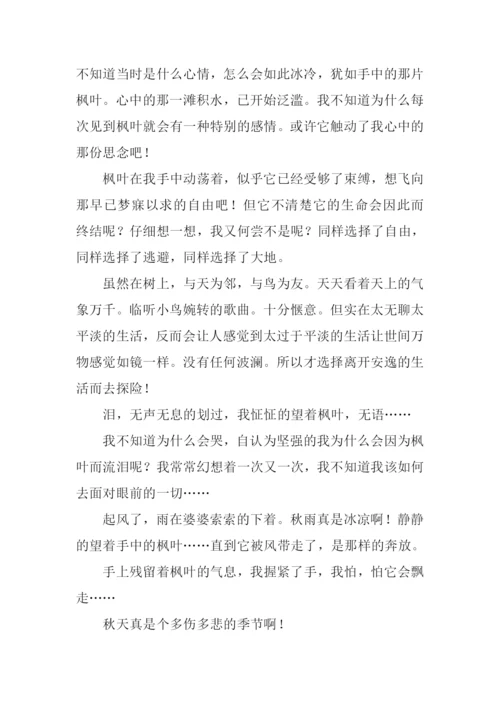 描写枫叶的作文.docx