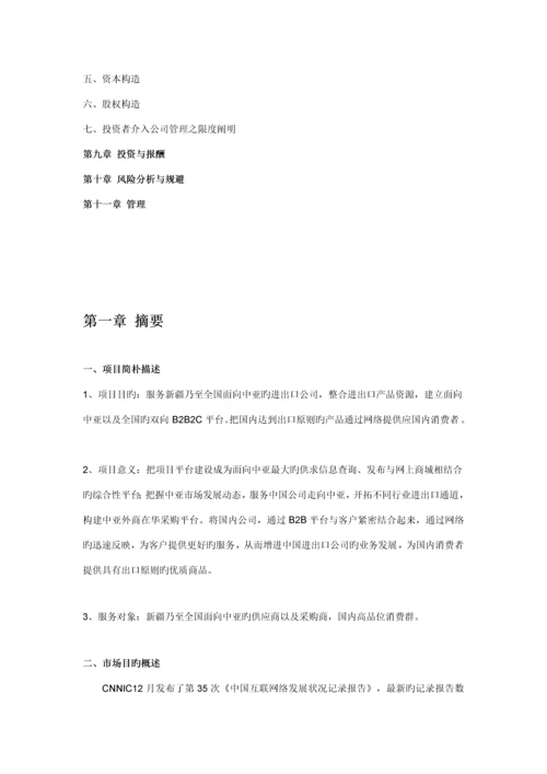 bb商业网站综合计划书.docx