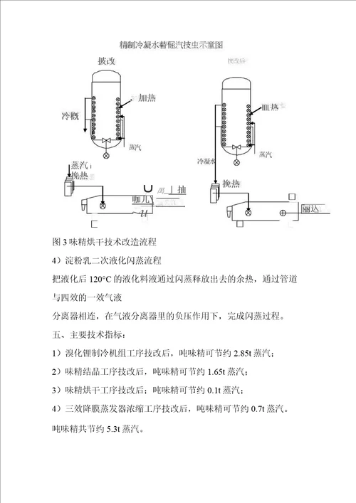 谷氨酸生产过程中蒸汽余热梯度利用技术