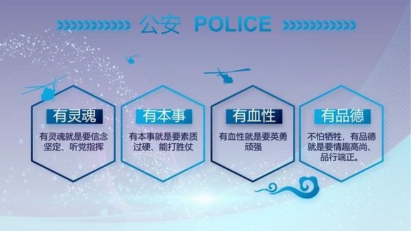 公安警察年终工作总结汇报PPT