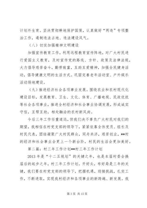 村三年工作计划 (3).docx