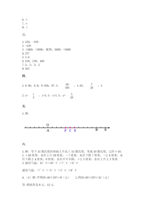 贵州省【小升初】2023年小升初数学试卷含答案（夺分金卷）.docx