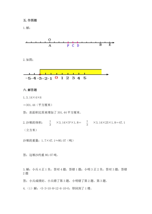 六年级下册数学 期末测试卷精品（模拟题）.docx