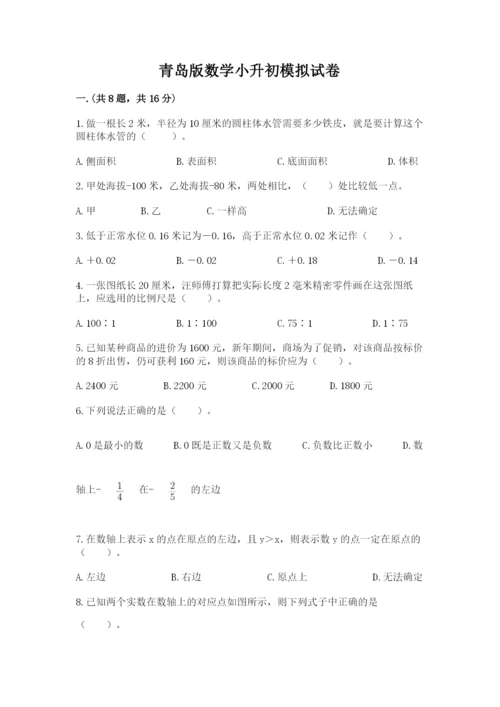 青岛版数学小升初模拟试卷【典优】.docx