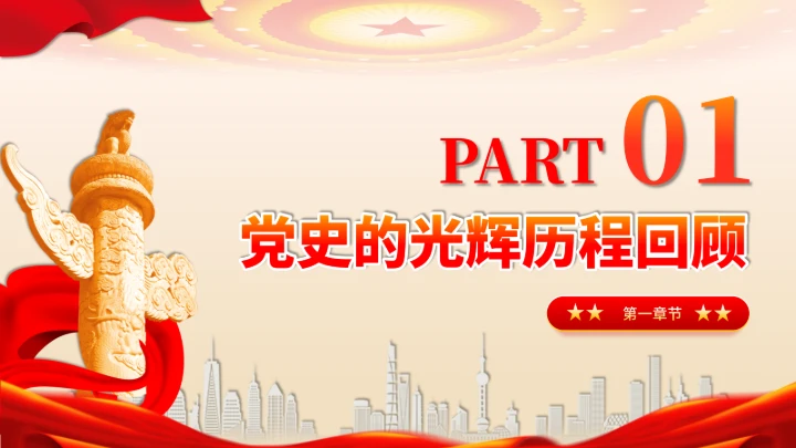 党政红色团课PPT