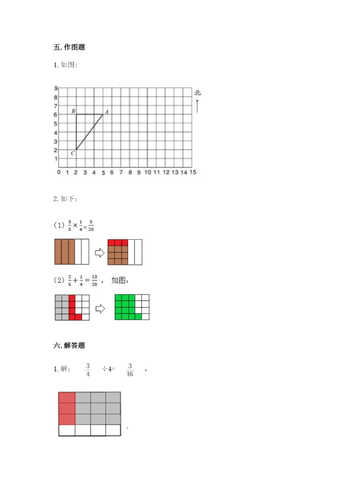 人教版六年级上册数学期中测试卷精品【达标题】.docx