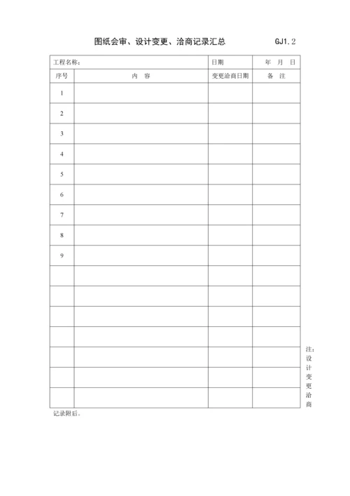 江苏省钢结构工程验收资料表格(空白全套).docx