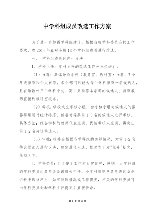 中学科组成员改选工作方案.docx