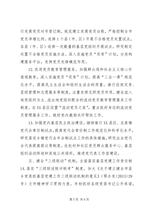 全市基层党建工作要点.docx