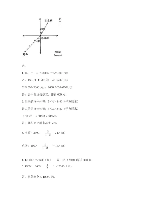 苏教版六年级数学小升初试卷精品（完整版）.docx