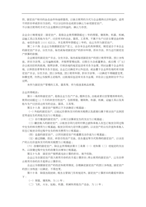 固定资产后续支出会计制度税法相关规定.docx