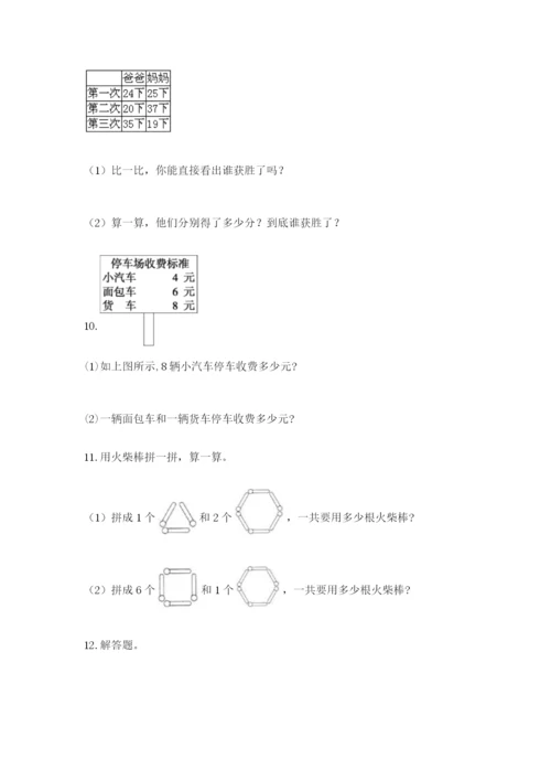 小学二年级数学应用题50道（考点提分）.docx