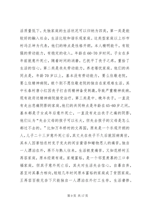 第一篇：失独妇女基本情况调研报告.docx