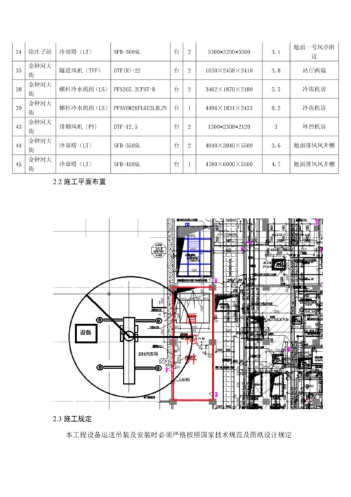 地铁设备吊装运输专题方案.docx