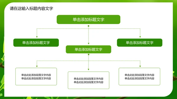 万物苏醒成长嫩芽ppt动态模板