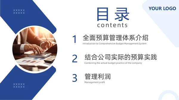 预算编制方案工作述职汇报财务管理体系PPT