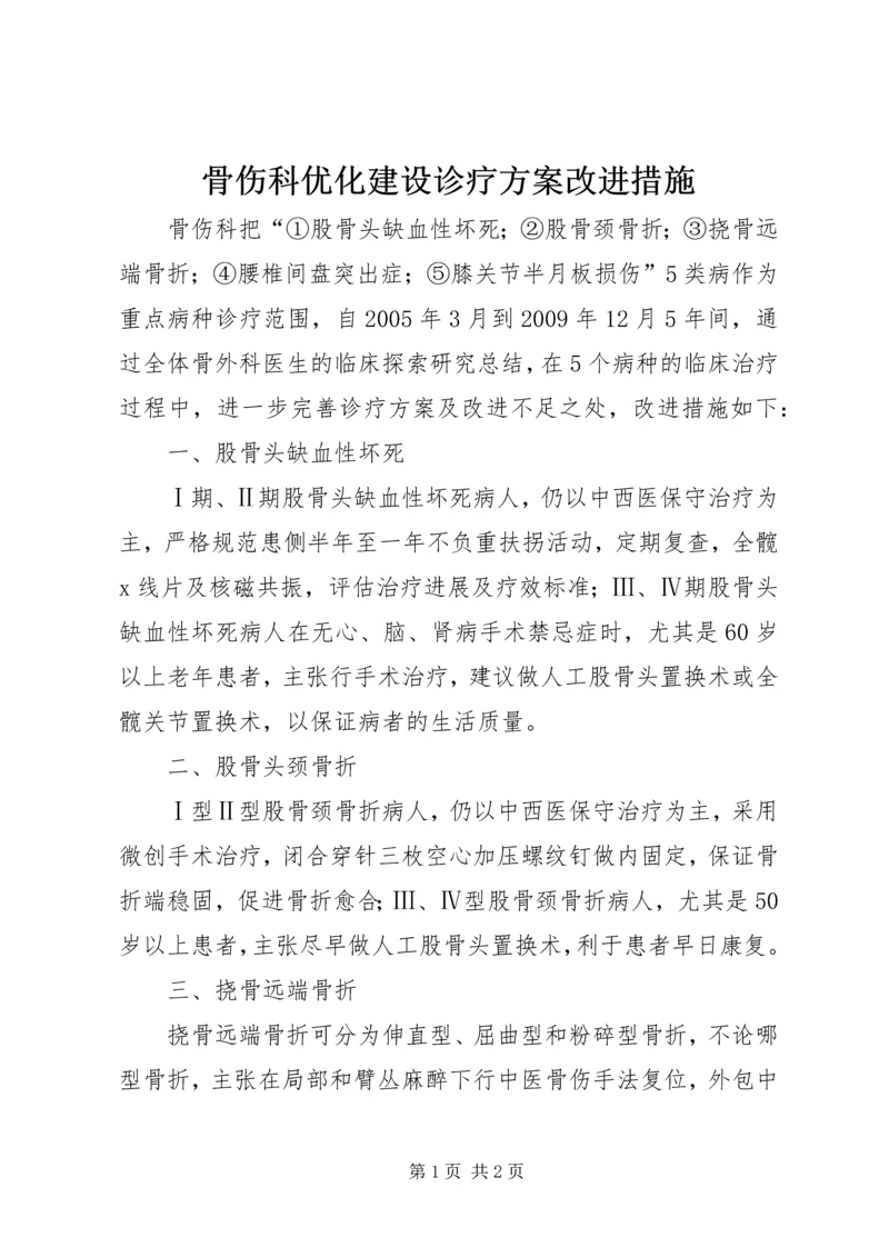 骨伤科优化建设诊疗方案改进措施.docx