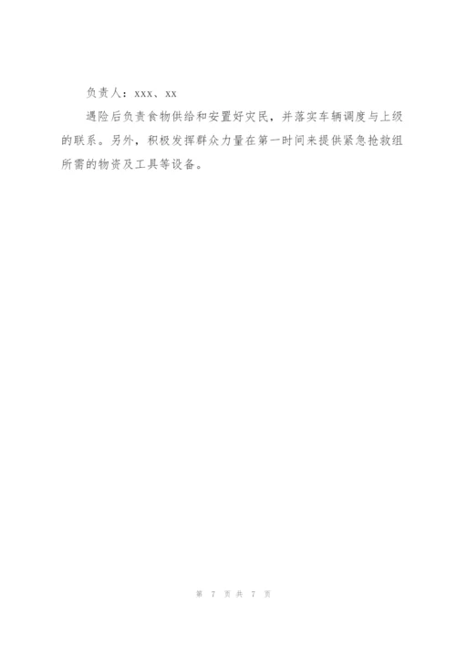 社区防汛应急预案.docx