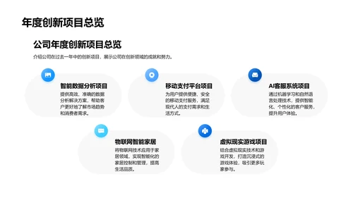 IT互联网创新成果总结PPT模板