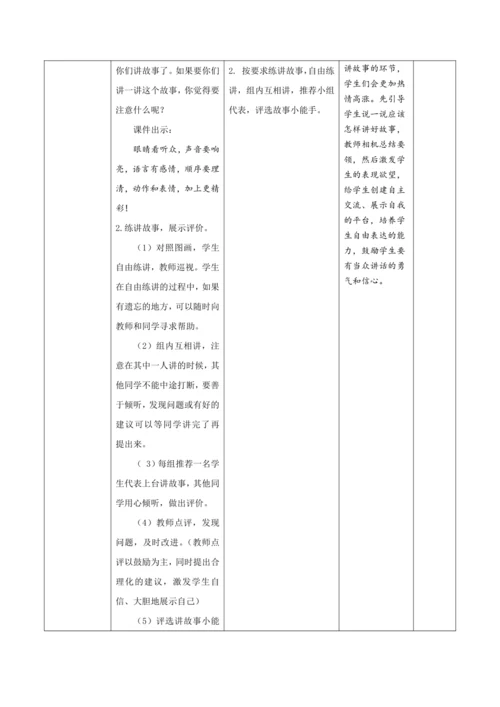 统编版语文一年级下册 识字一 《口语交际：听故事，讲故事》新课标核心素养教案