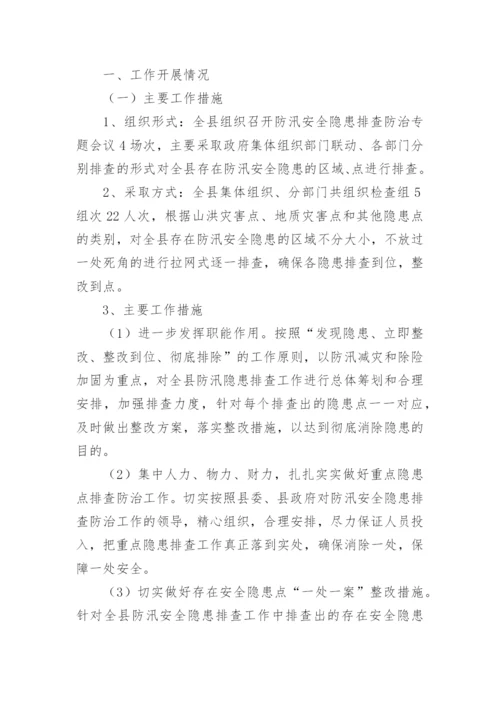 防汛安全隐患排查整治工作总结.docx
