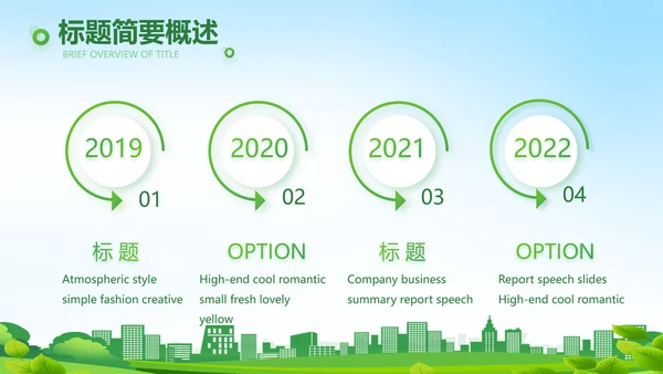 绿色医疗社区防疫工作汇报PPT动态模板