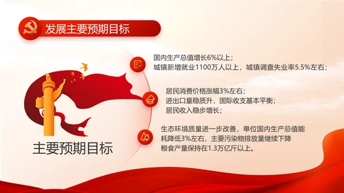 红色大气党建党支部年终工作总结PPT
