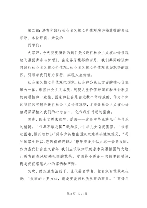 培育和践行社会主义核心价值观演讲.docx