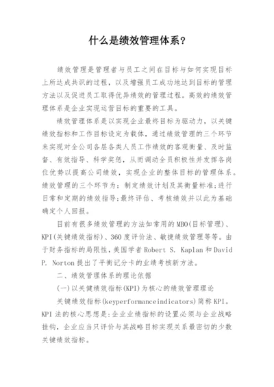 什么是绩效管理体系-.docx