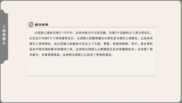 中学历史课人类起源《北京人》通用PPT模板