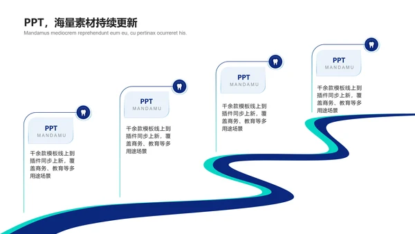 牙齿保健小课堂通用PPT模板