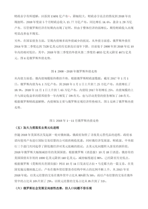 俄罗斯经济社会发展最新状况评析.docx
