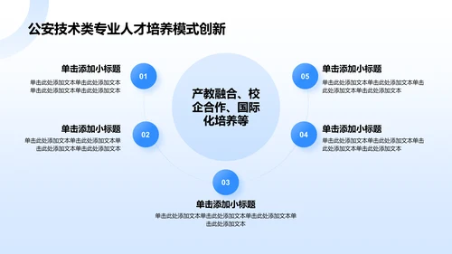 蓝色科技风公安技术类专业PPT模板