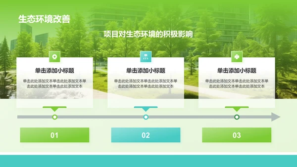 绿色摄影风生态文明建设项目汇报PPT模板
