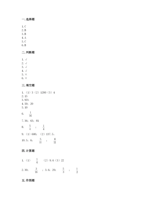 2022六年级上册数学期末考试试卷【轻巧夺冠】.docx