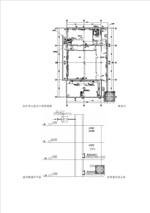 北京住宅小区采暖通风设计施工图9栋建筑，人防地下室，负荷计算表