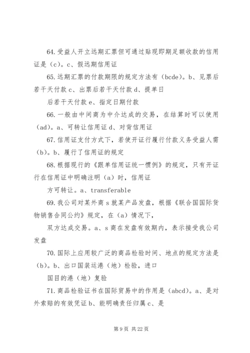 国际贸易实务调研报告 (4).docx