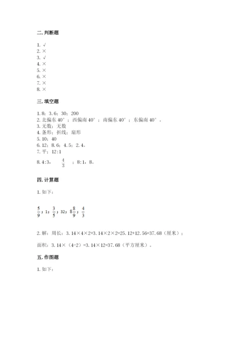 2022人教版六年级上册数学期末考试试卷含完整答案【全优】.docx