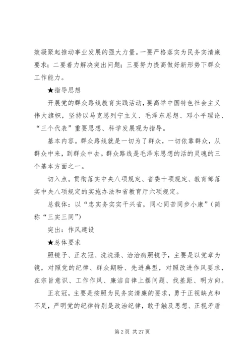 党的群众路线教育实践活动应知应会卡.docx