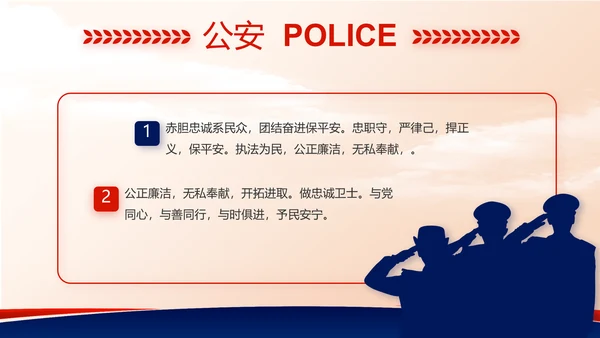 大气公安警察工作总结汇报动态PPT模板