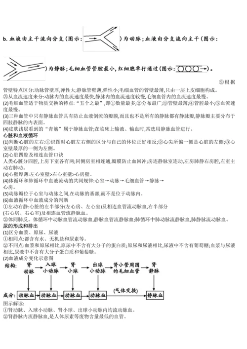 初中生物学历年中考题考点（全册，会考必备）学案