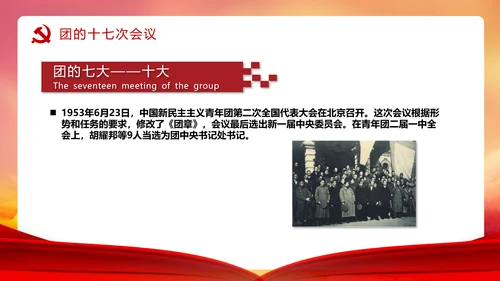 共青团历史党课PPT课件模板