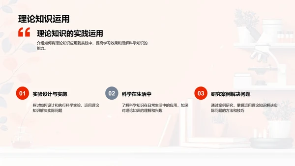 科学复习课程PPT模板