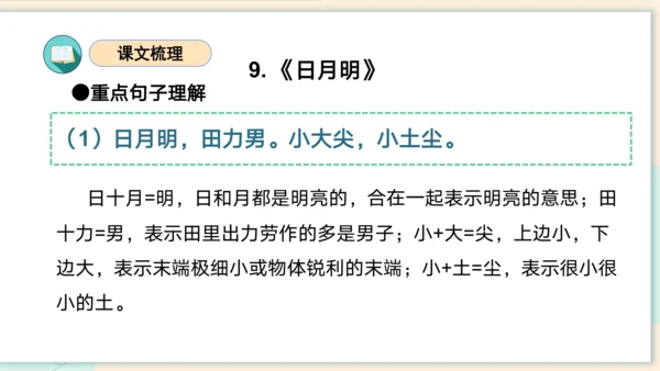 统编版2023-2024学年一年级语文上册单元速记巧练第五单元（复习课件）