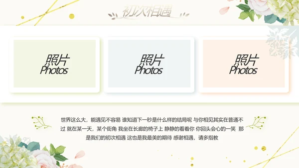 唯美我们结婚啦婚礼纪念册相册PPT