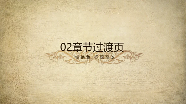 欧式复古怀旧风格ppt动态模板