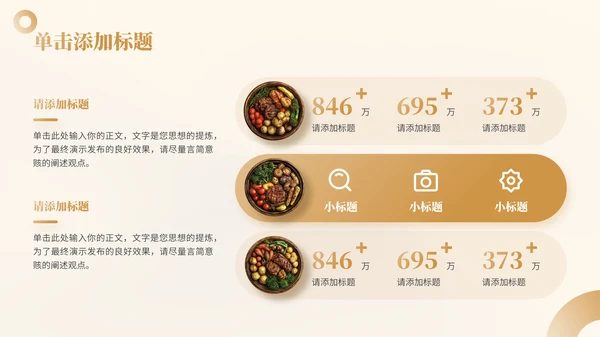 棕色商务风餐饮行业介绍通用PPT