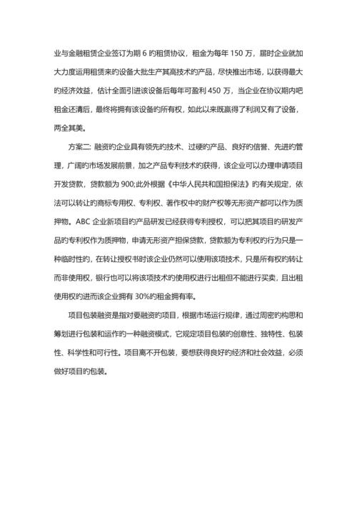 项目融资计划书通用.docx